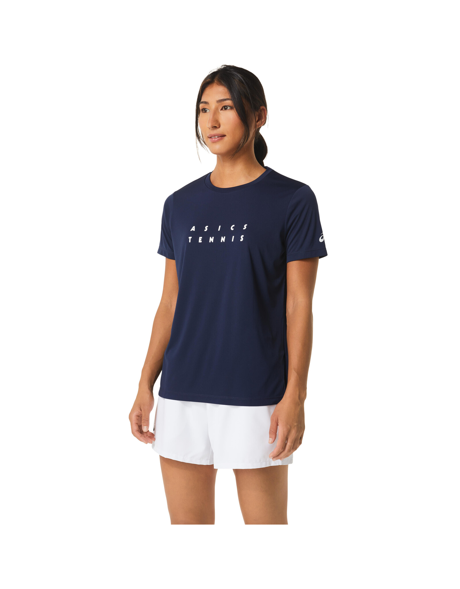 Asics WOMEN COURT GRAPHIC TEE-Dames-MIDNIGHT