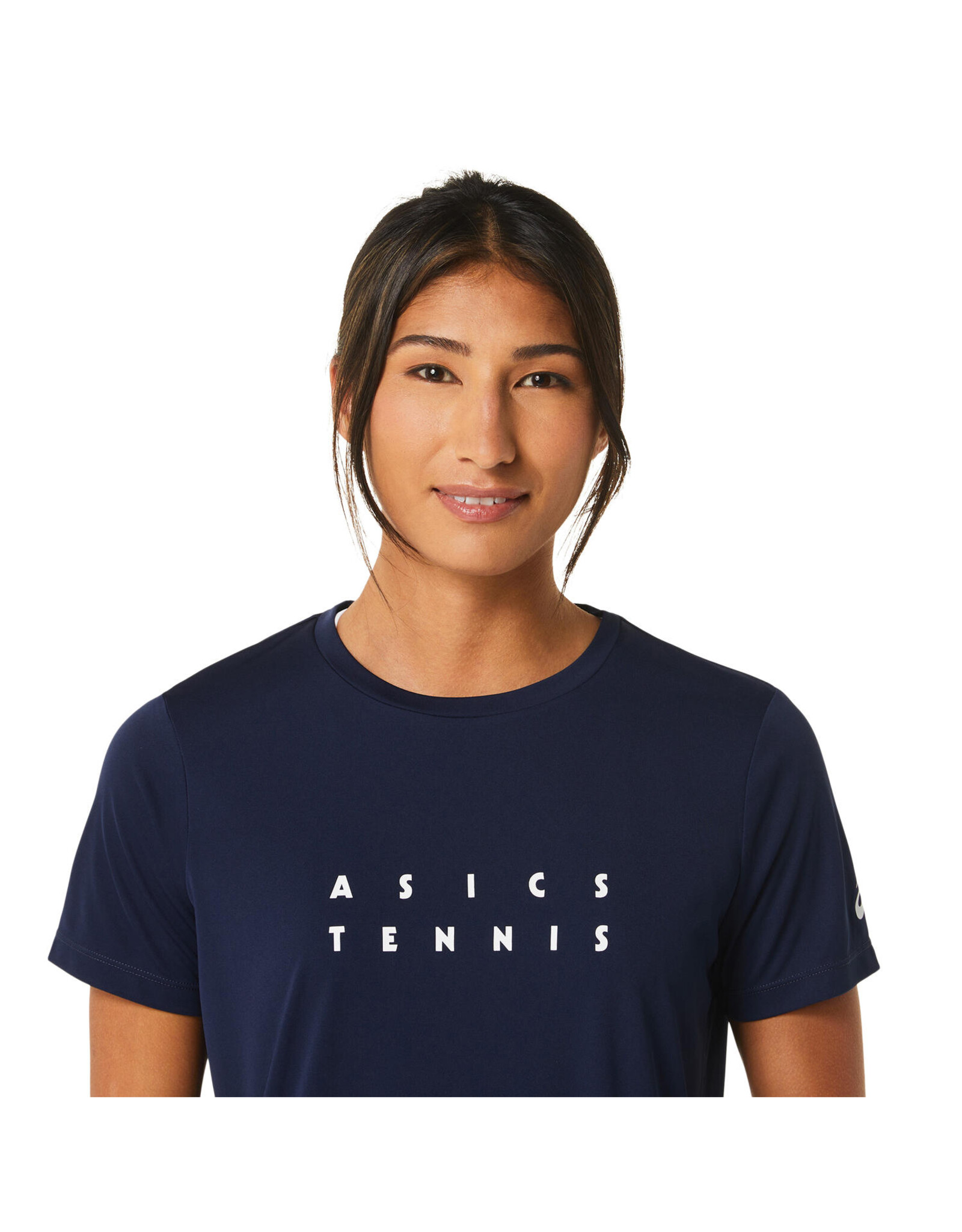 Asics WOMEN COURT GRAPHIC TEE-Dames-MIDNIGHT