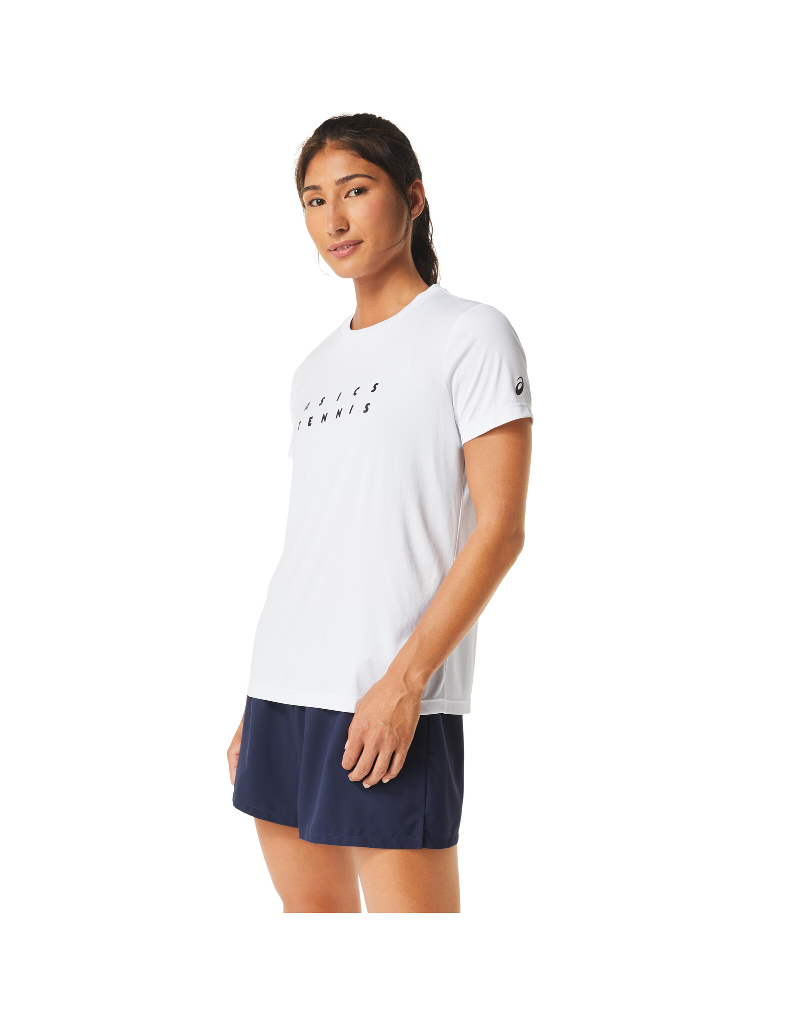 Asics WOMEN COURT GRAPHIC TEE-Dames-BRILLIANT WHITE