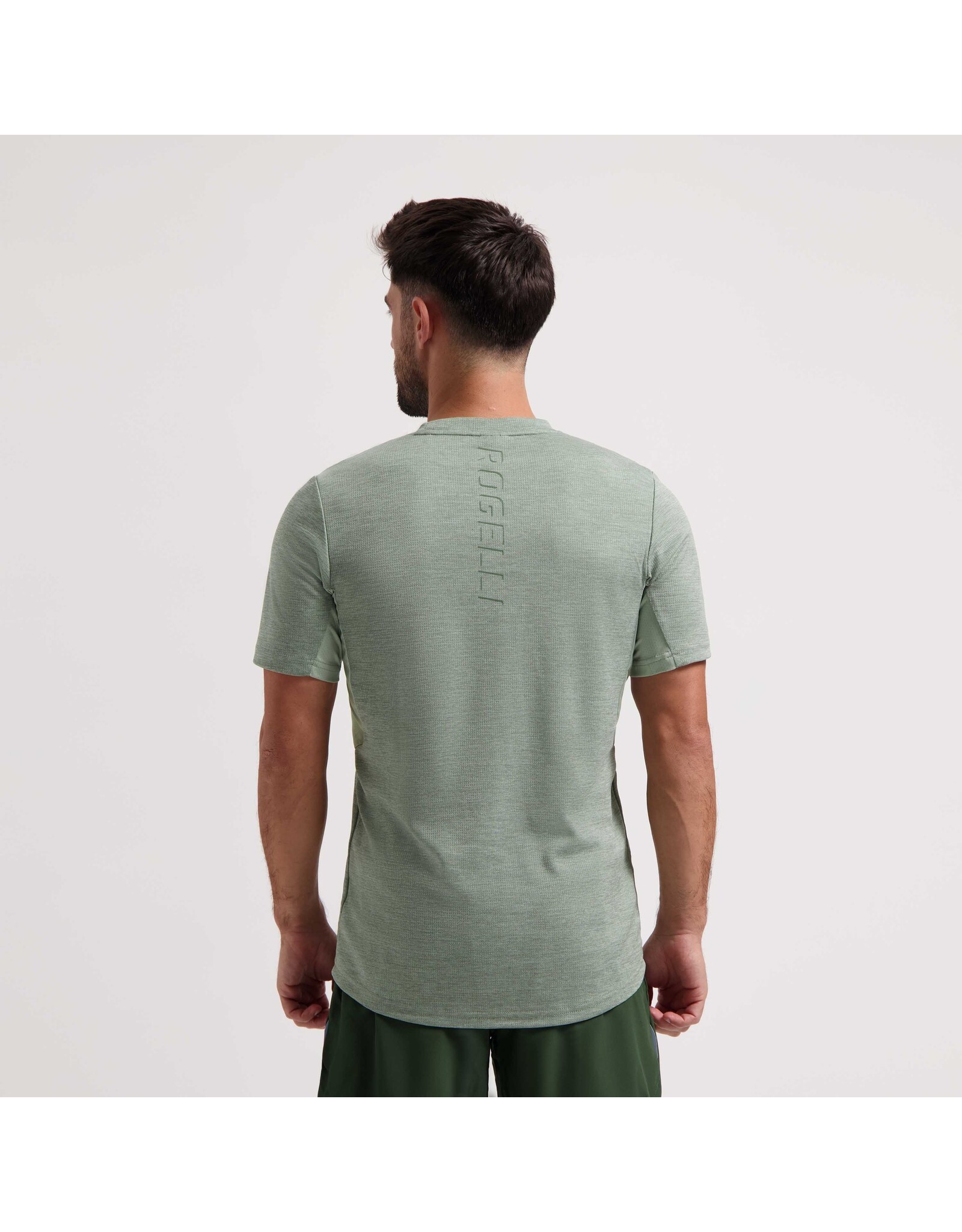 Rogelli Running T-shirt Ace Sage Leaf melange