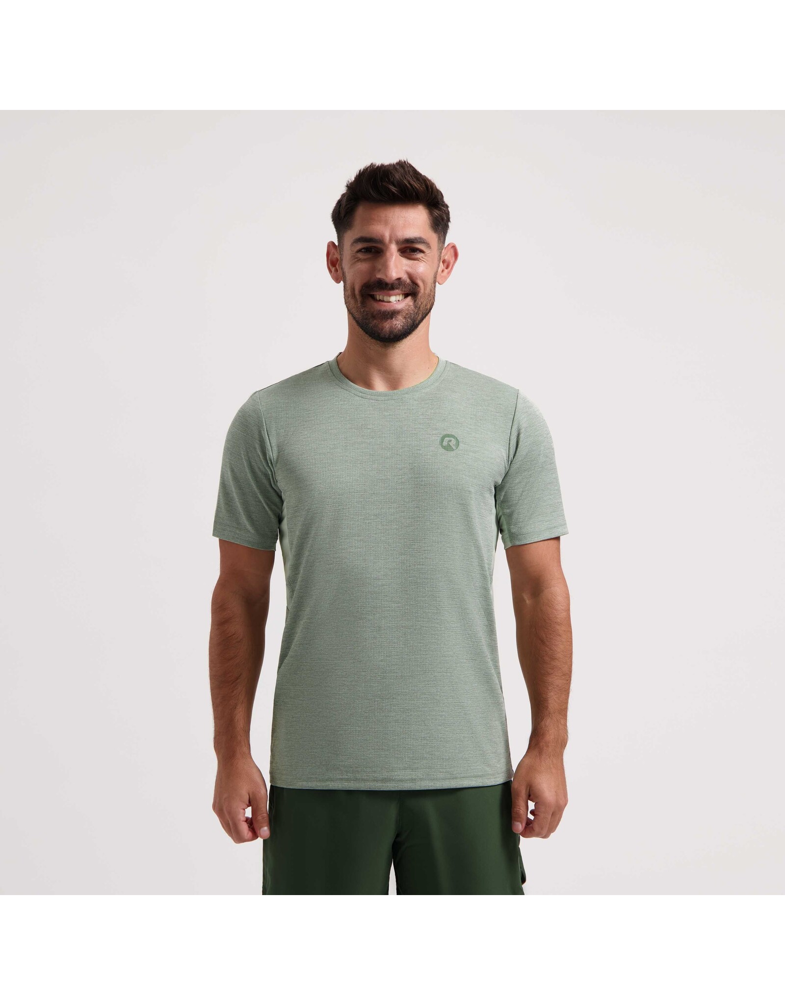 Rogelli Running T-shirt Ace Sage Leaf melange