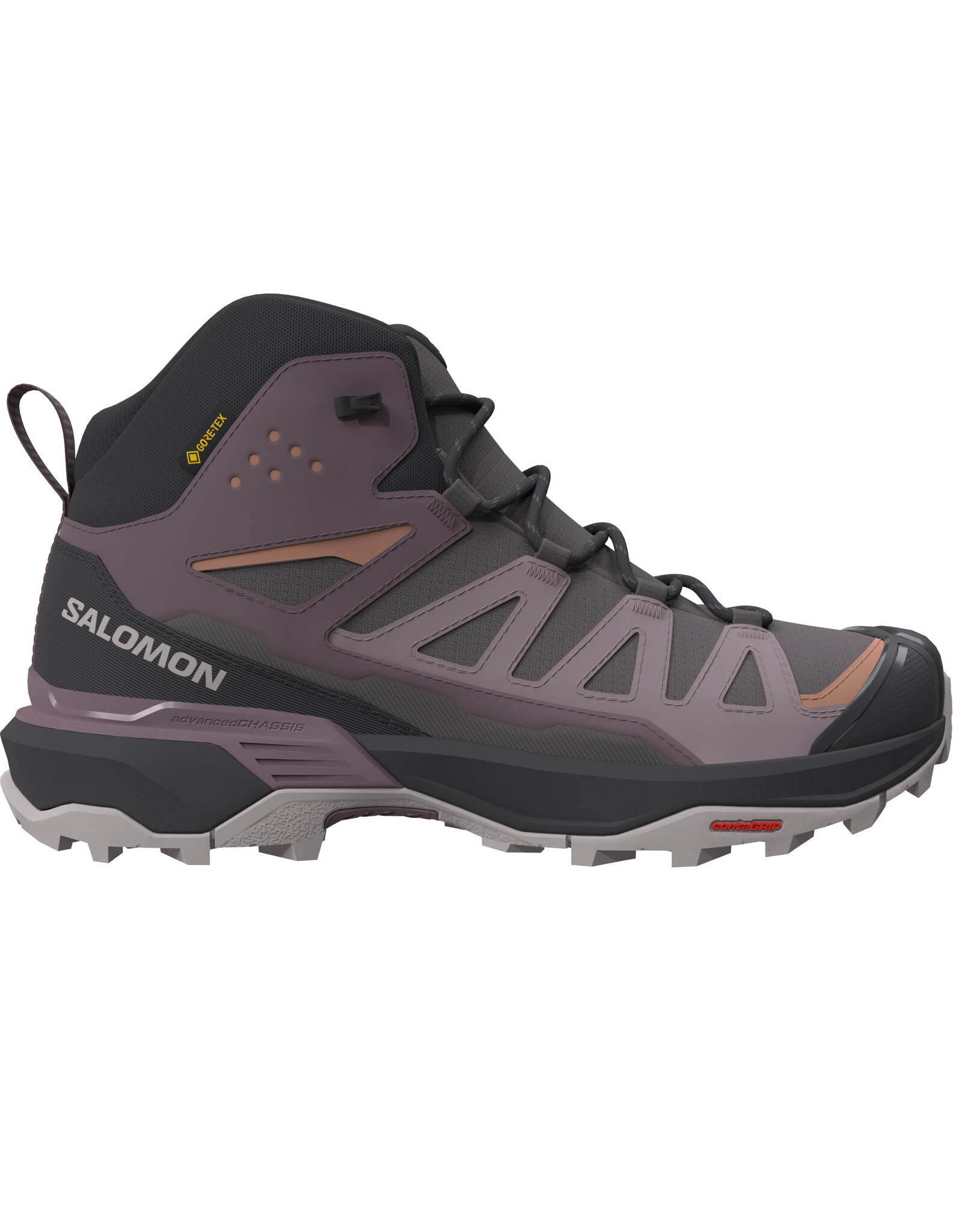 Salomon X ULTRA 360 MID GTX-Dames-Plum Kitten/Phantom/Cork