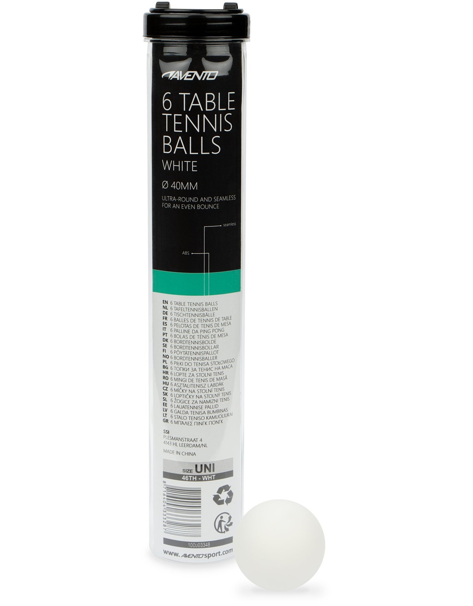 Avento Tafeltennisballen ABS • 6 stuks •