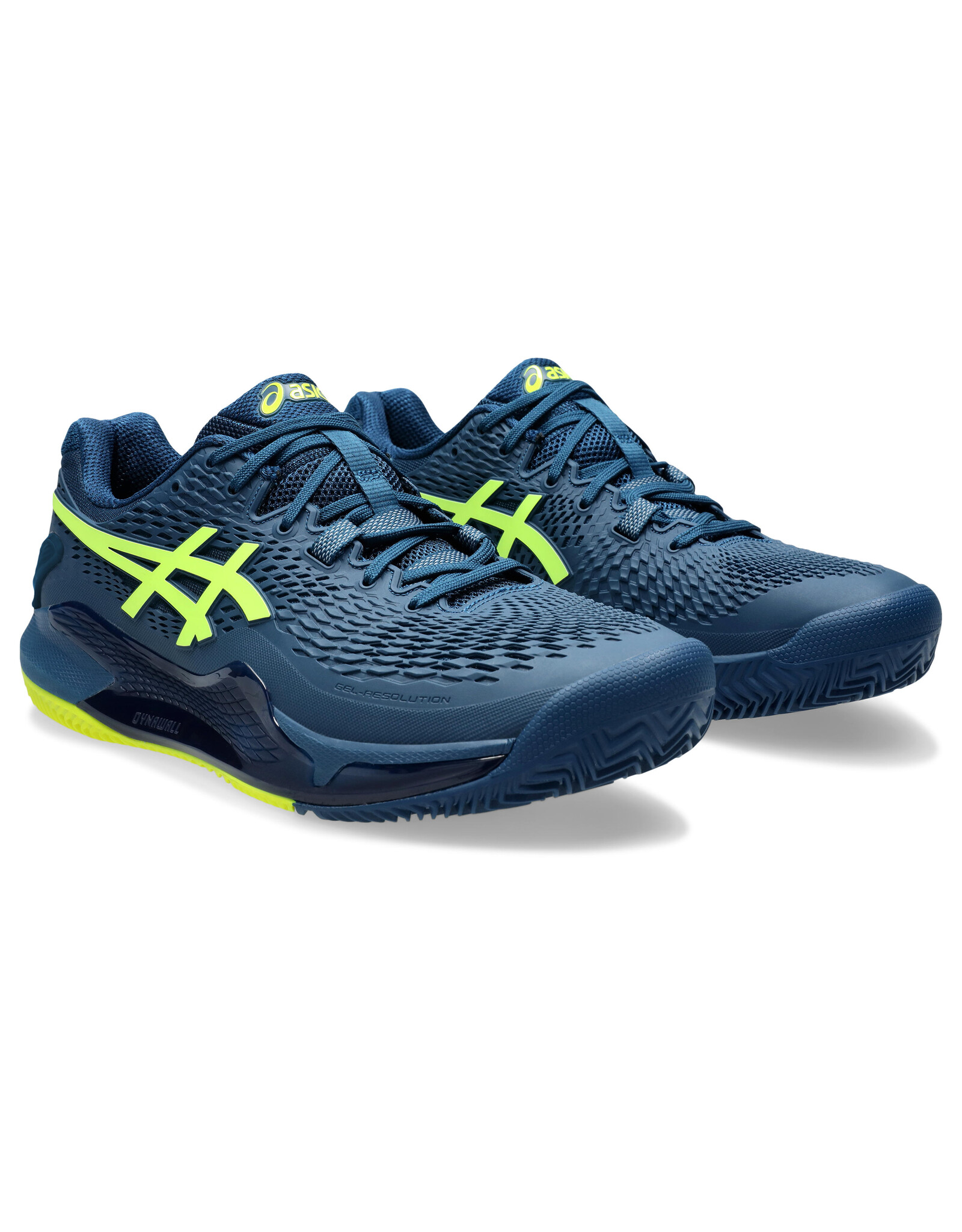 Asics GEL-RESOLUTION 9 CLAY-Heren-MAKO BLUE/SAFETY YELLOW