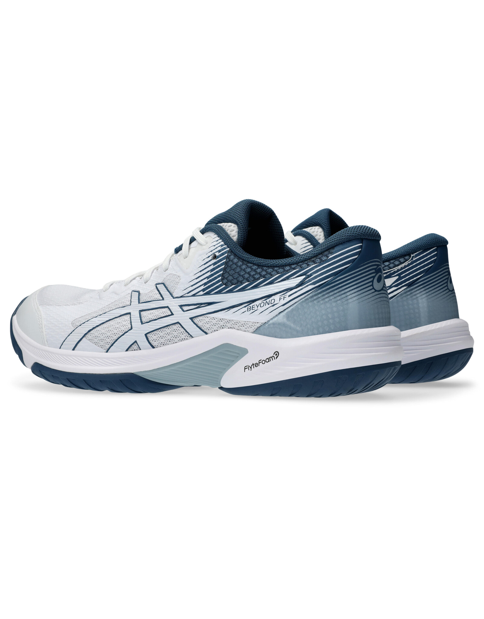 Asics BEYOND FF-Heren-WHITE/VINTAGE INDIGO