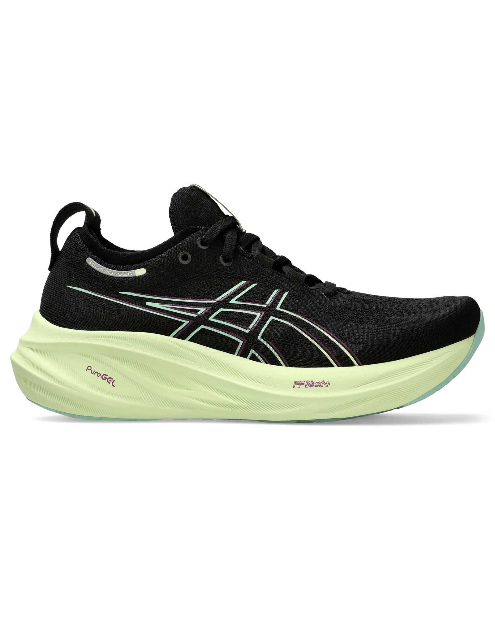 Asics GEL-NIMBUS 26-Dames-BLACK/COOL MATCHA