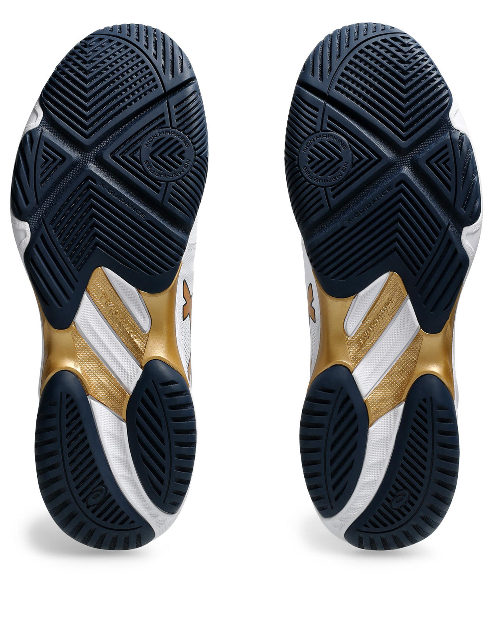 Asics NETBURNER BALLISTIC FF 3-Heren-WHITE/PURE GOLD