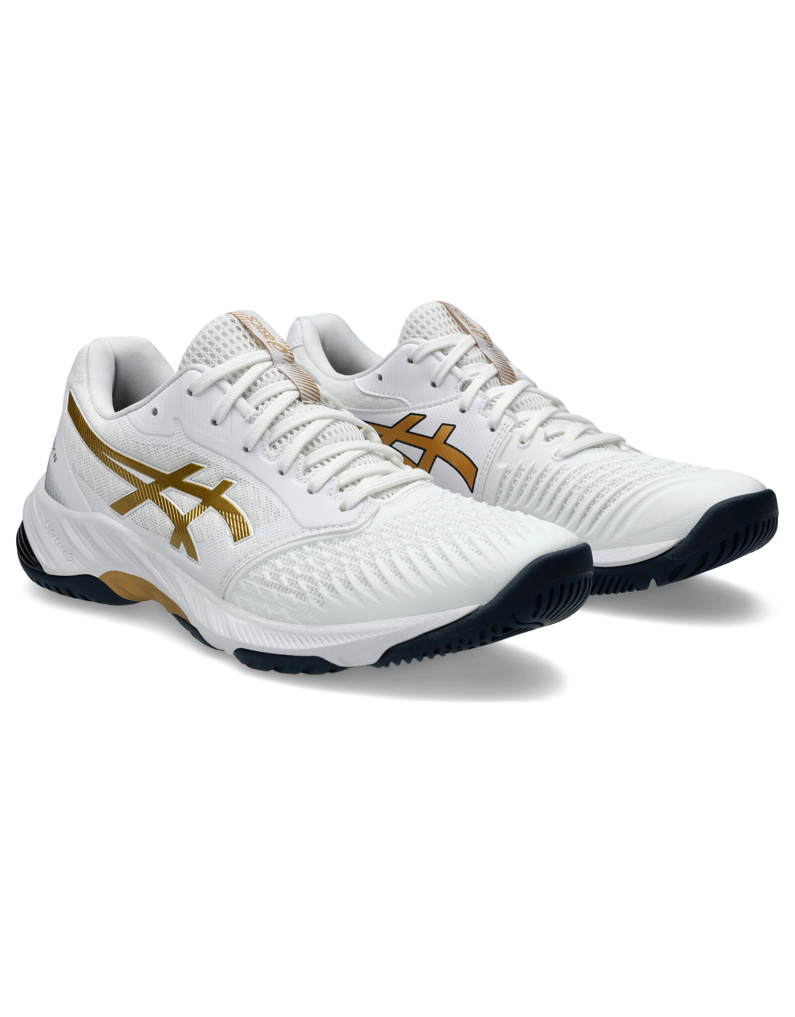 Asics NETBURNER BALLISTIC FF 3-Heren-WHITE/PURE GOLD