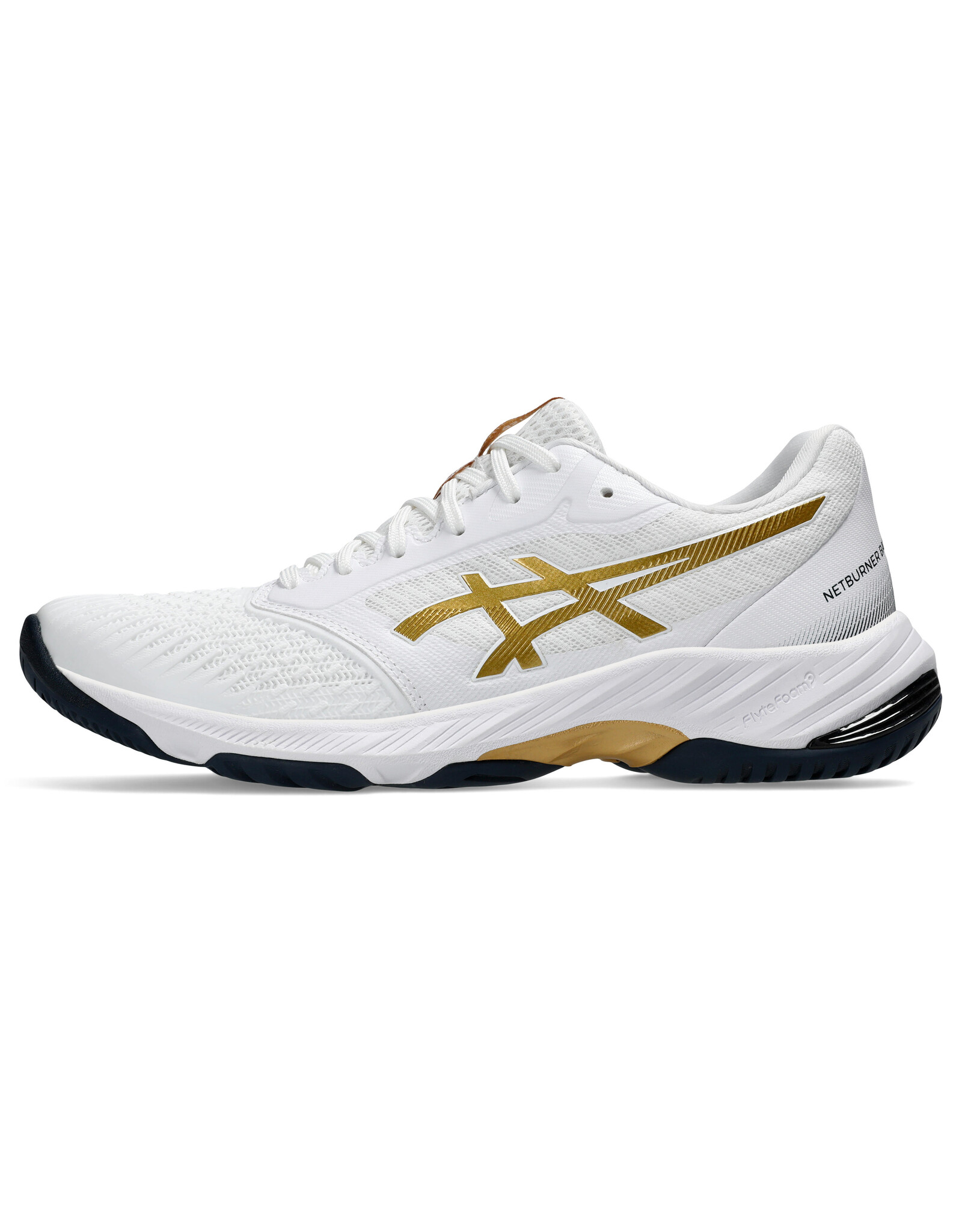 Asics NETBURNER BALLISTIC FF 3-Heren-WHITE/PURE GOLD