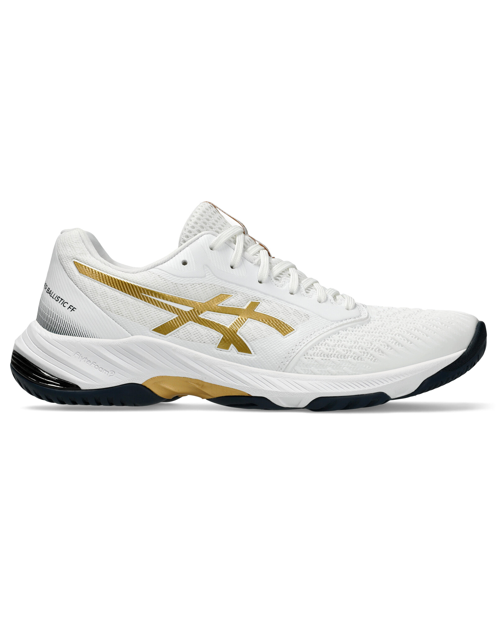 Asics NETBURNER BALLISTIC FF 3-Heren-WHITE/PURE GOLD