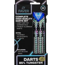 Faver® Darts  • 85% Tungsten •(Blauw/Wite)