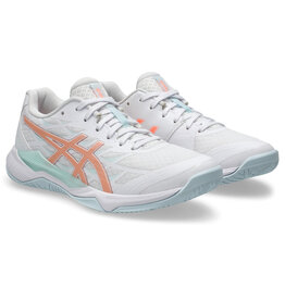 Asics GEL-TACTIC 12-Dames-WHITE/BRIGHT SUNSTONE