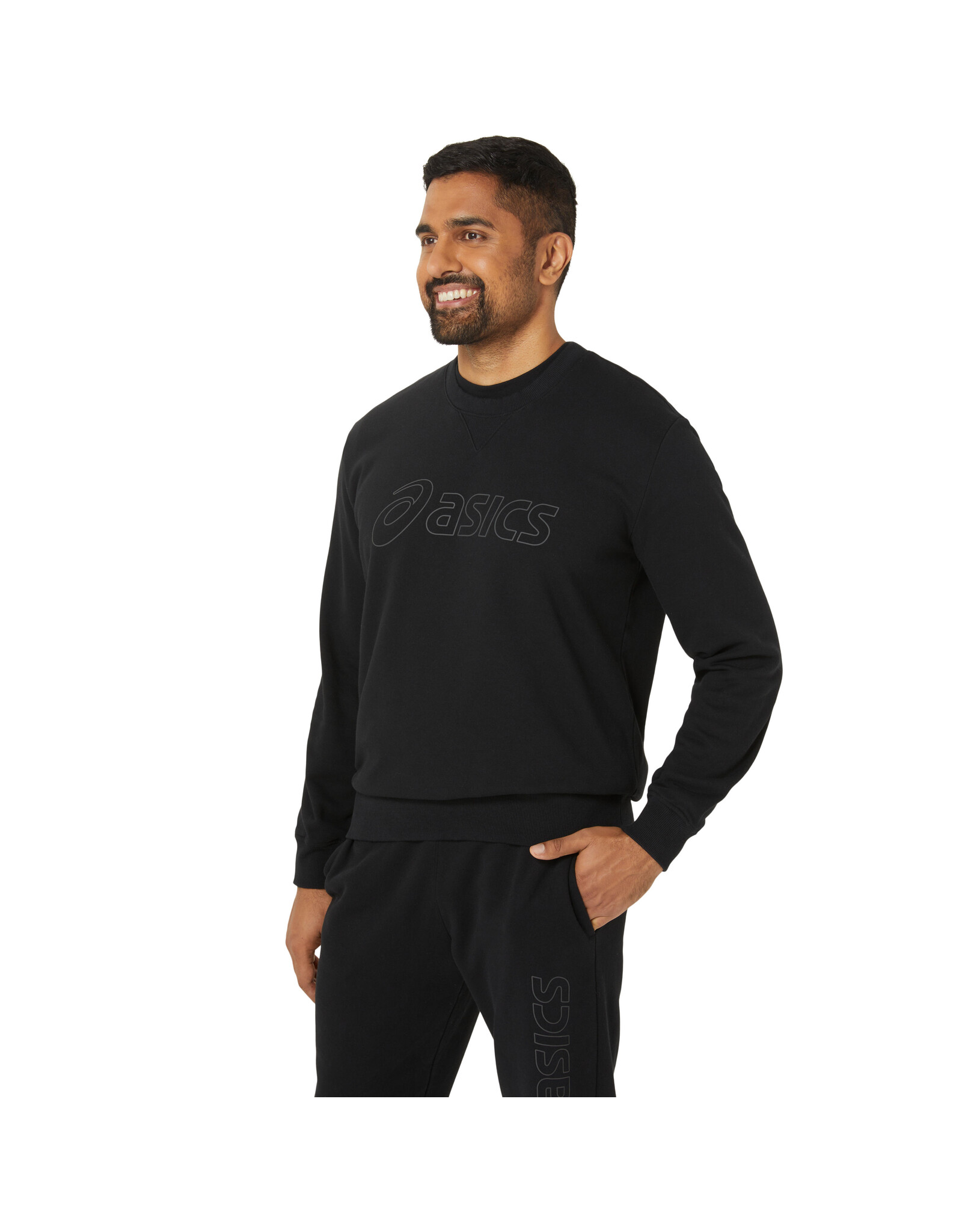 Asics ASICS SWEATSHIRT-Heren-PERFORMANCE BLACK/GRAPHITE GREY