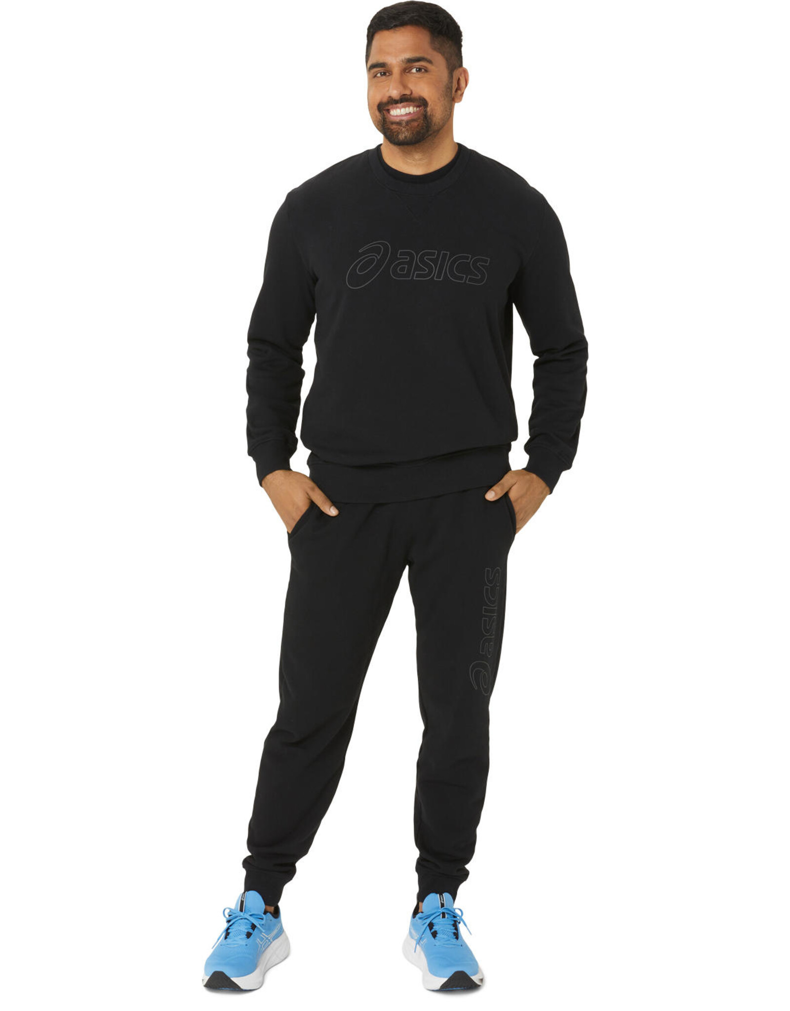 Asics ASICS SWEATSHIRT-Heren-PERFORMANCE BLACK/GRAPHITE GREY