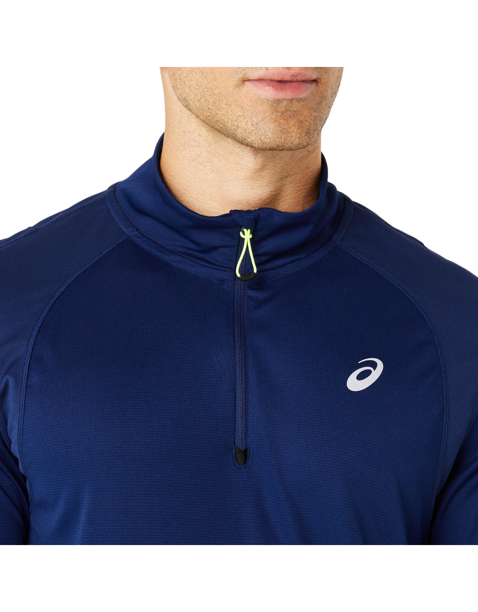 Asics ROAD LITE-SHOW 1/2 ZIP TOP-Heren-BLUE EXPANSE