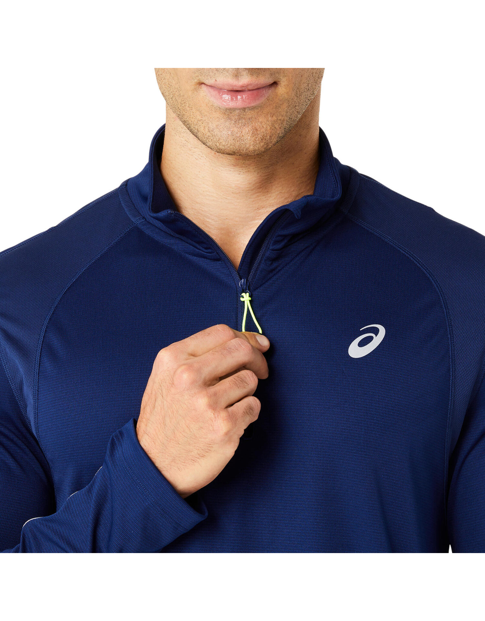 Asics ROAD LITE-SHOW 1/2 ZIP TOP-Heren-BLUE EXPANSE