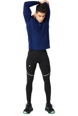 Asics ROAD LITE-SHOW 1/2 ZIP TOP-Heren-BLUE EXPANSE
