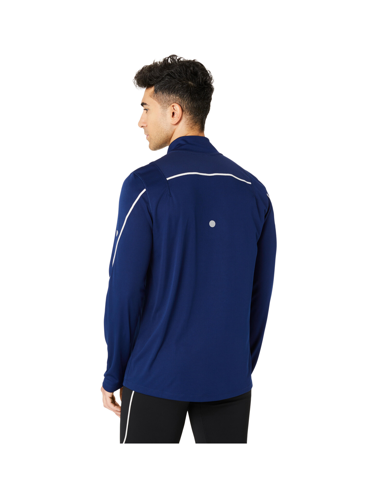 Asics ROAD LITE-SHOW 1/2 ZIP TOP-Heren-BLUE EXPANSE