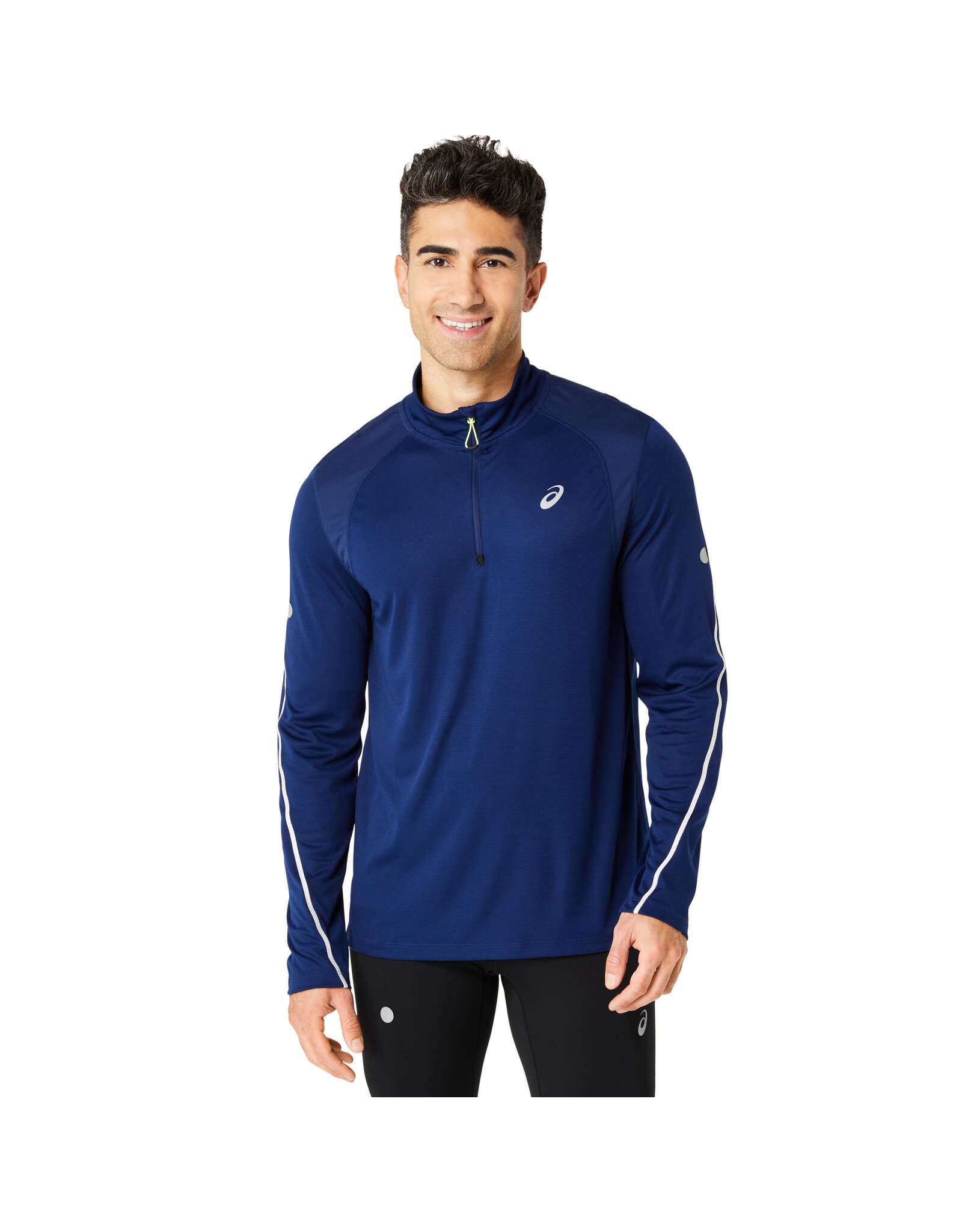 Asics ROAD LITE-SHOW 1/2 ZIP TOP-Heren-BLUE EXPANSE