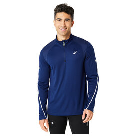 Asics ROAD LITE-SHOW 1/2 ZIP TOP-Heren-BLUE EXPANSE