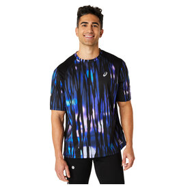Asics ROAD LITE-SHOW SS TOP-Heren-BLUE EXPANSE