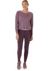 Asics NAGINO RUN LS TOP-Dames-DUSTY MAUVE/WATERSHED ROSE