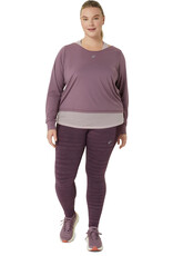Asics NAGINO RUN LS TOP-Dames-DUSTY MAUVE/WATERSHED ROSE