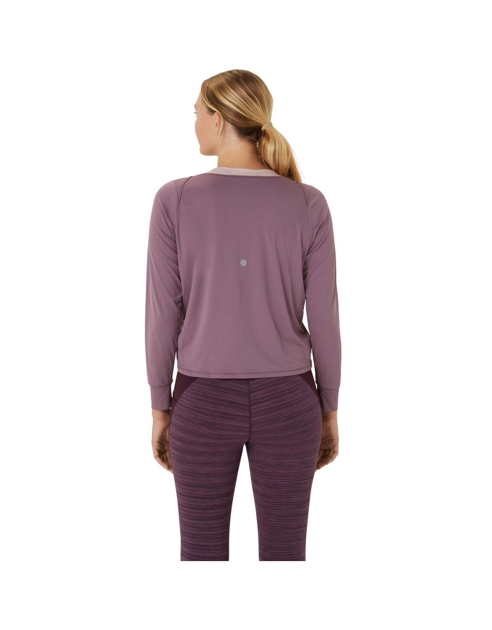 Asics NAGINO RUN LS TOP-Dames-DUSTY MAUVE/WATERSHED ROSE