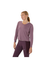 Asics NAGINO RUN LS TOP-Dames-DUSTY MAUVE/WATERSHED ROSE