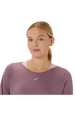 Asics NAGINO RUN LS TOP-Dames-DUSTY MAUVE/WATERSHED ROSE