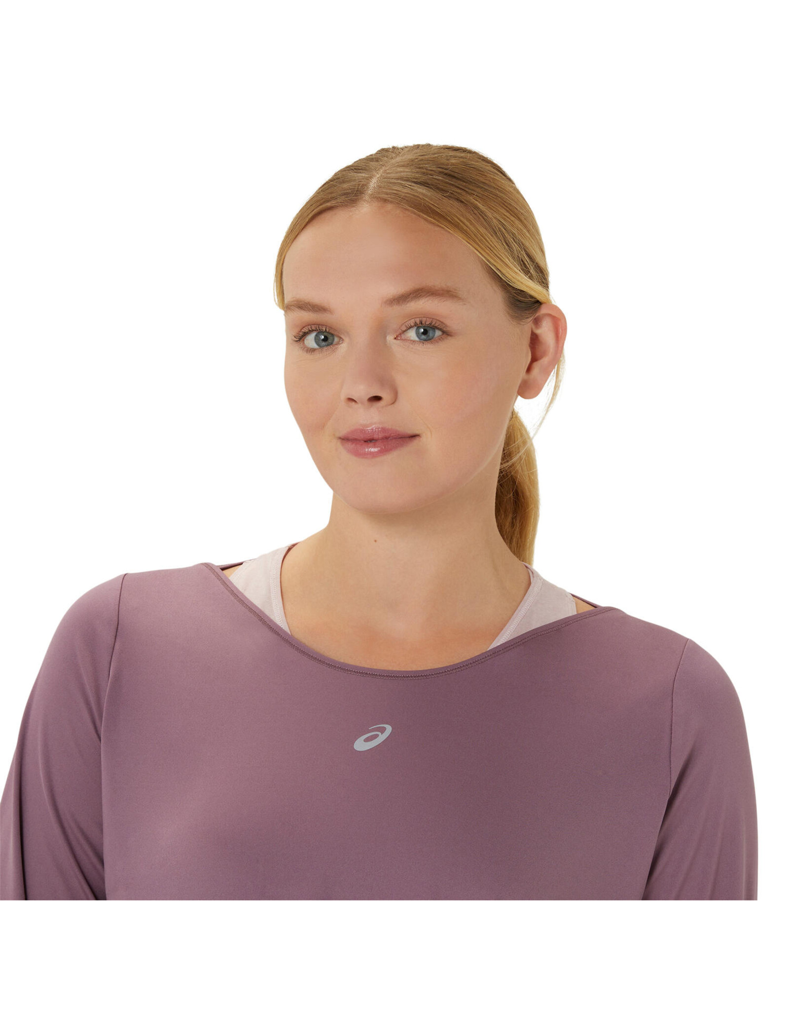 Asics NAGINO RUN LS TOP-Dames-DUSTY MAUVE/WATERSHED ROSE