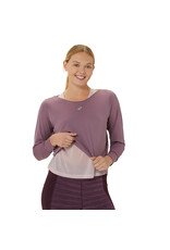 Asics NAGINO RUN LS TOP-Dames-DUSTY MAUVE/WATERSHED ROSE