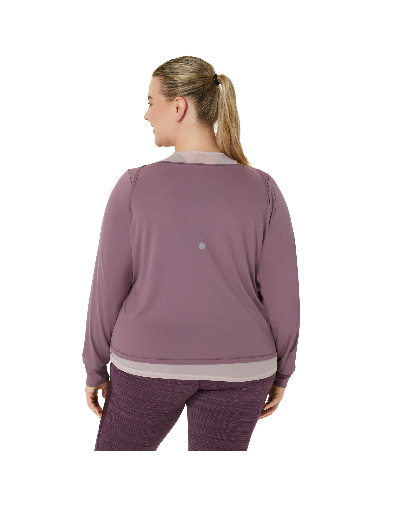 Asics NAGINO RUN LS TOP-Dames-DUSTY MAUVE/WATERSHED ROSE