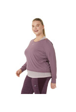 Asics NAGINO RUN LS TOP-Dames-DUSTY MAUVE/WATERSHED ROSE