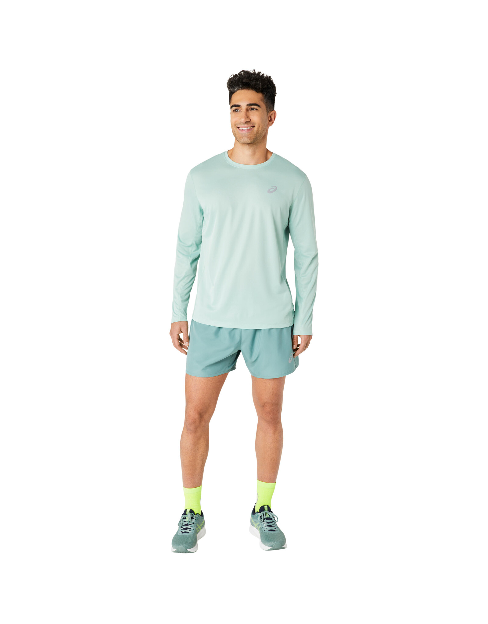 Asics CORE LS TOP-Heren-LIGHT CELADON