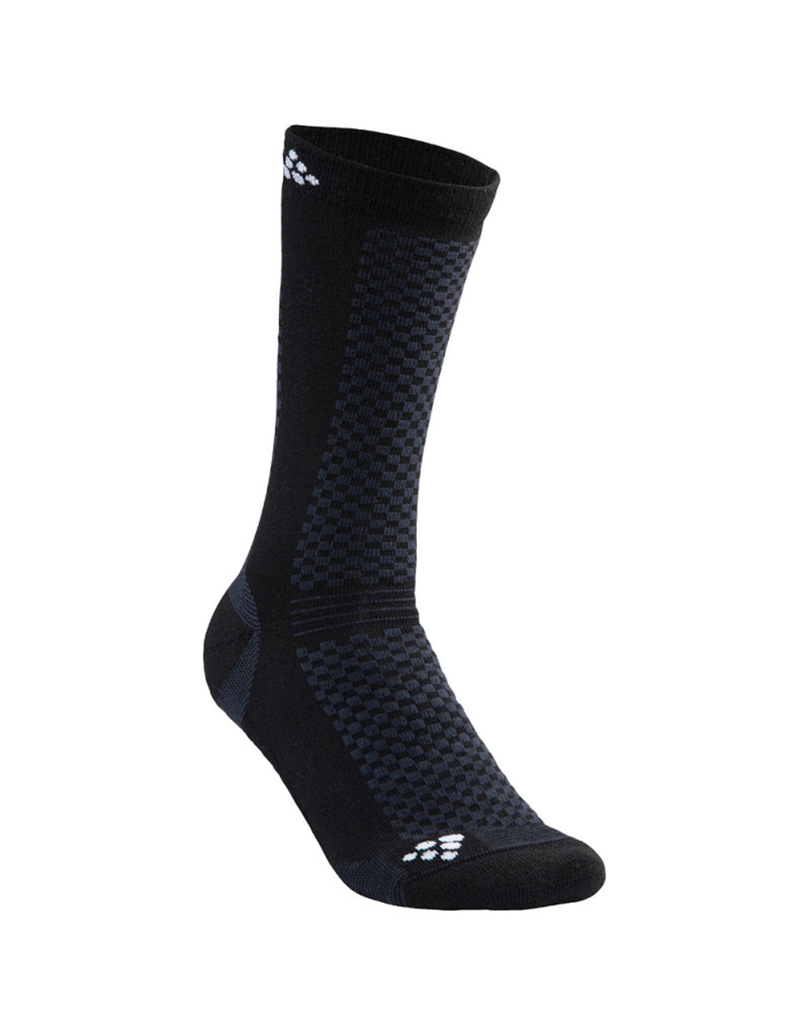 Craft WOOL WARM MID 2-PACK SOCK-Unisex-BLACK/WHITE