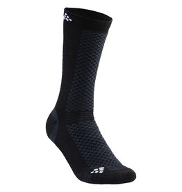 Craft WOOL WARM MID 2-PACK SOCK-Unisex-BLACK/WHITE
