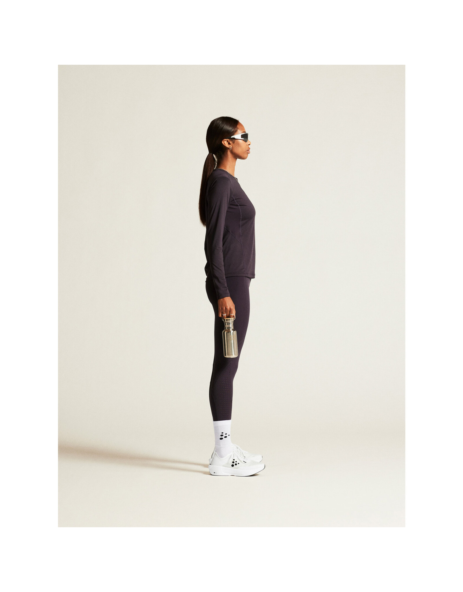 Craft ADV ESSENCE LS TEE 2 W-DK PLUM