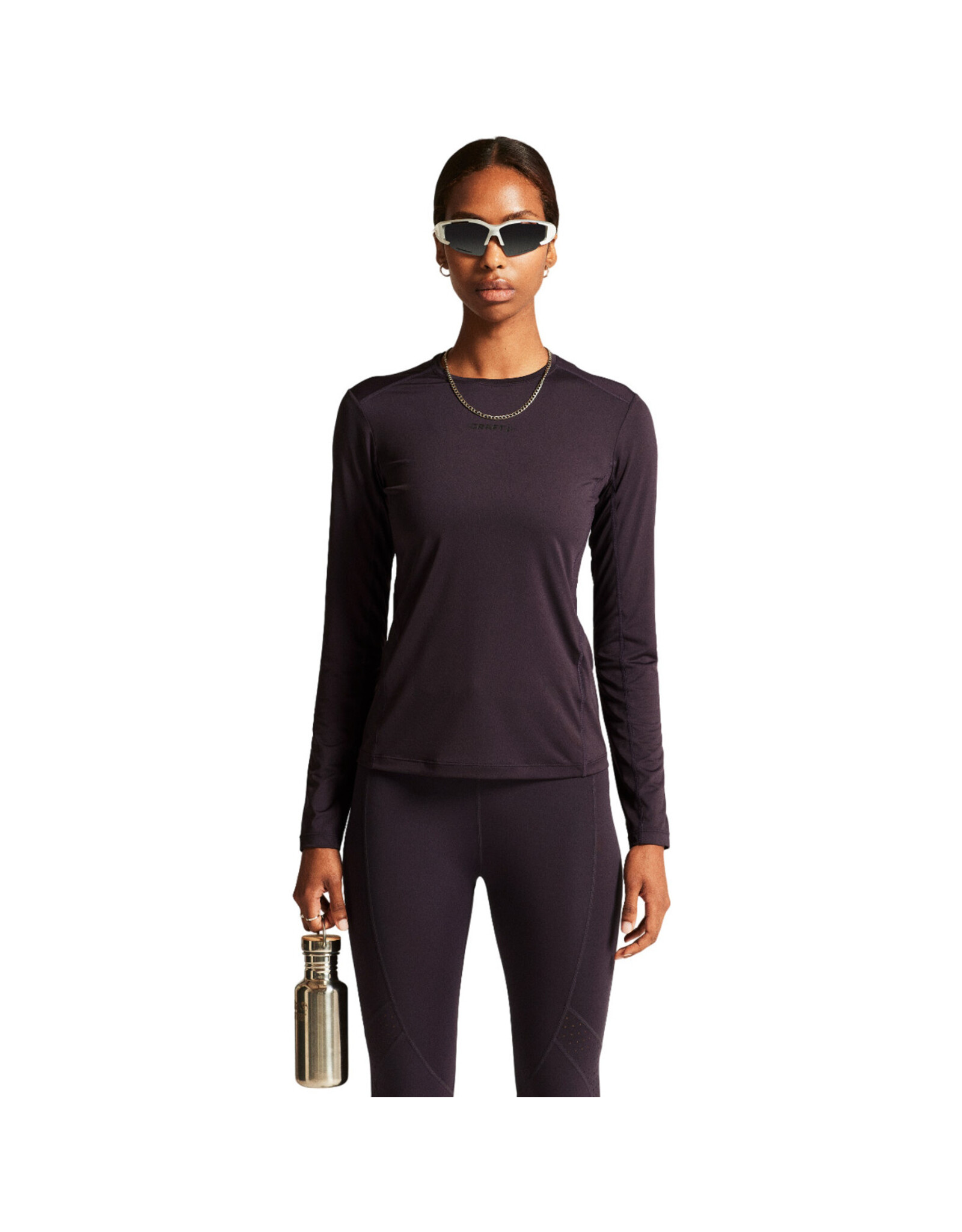 Craft ADV ESSENCE LS TEE 2 W-DK PLUM