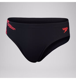 Speedo ECO+ 7CM TECH PANEL BRIEF BLA/RED