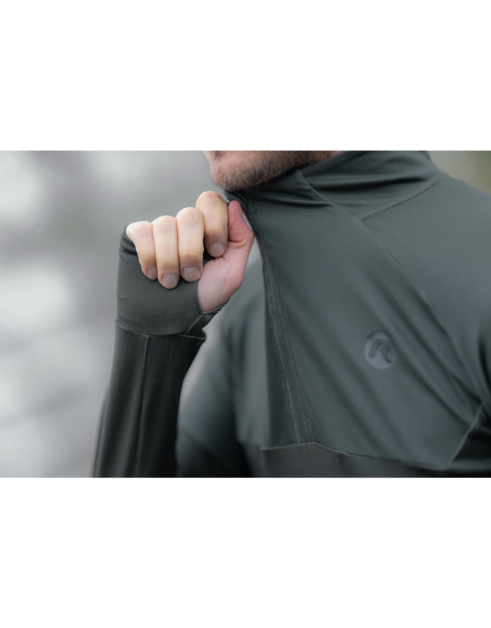 Rogelli Runningtop LM Enjoy III Legergroen