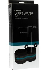 Avento Wrist Wraps • Paar •-Zwart/Blauw (BLK)