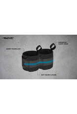Avento Wrist Wraps • Paar •-Zwart/Blauw (BLK)