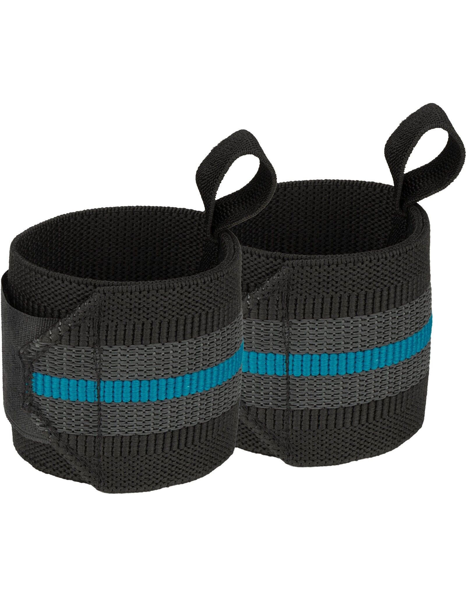 Avento Wrist Wraps • Paar •-Zwart/Blauw (BLK)