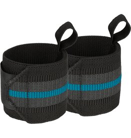 Avento Wrist Wraps • Paar •-Zwart/Blauw (BLK)