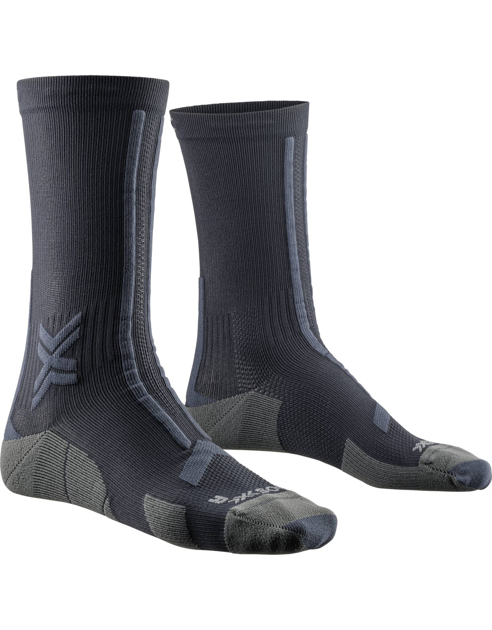 X-socks Run Discover Crew-black/charcoal