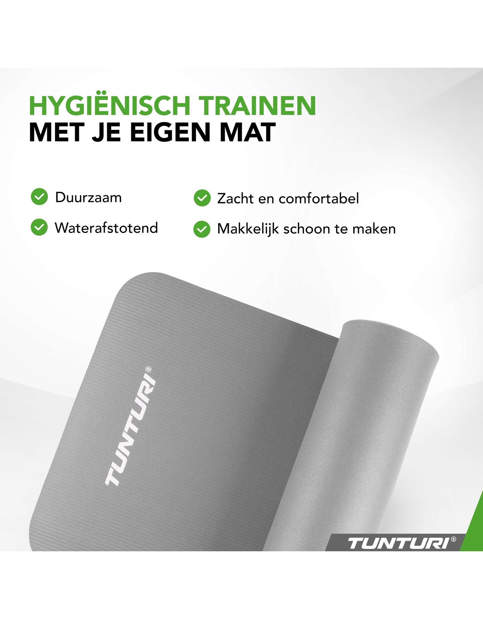 Tunturi Tunturi Fitnessmat NBR, Grey