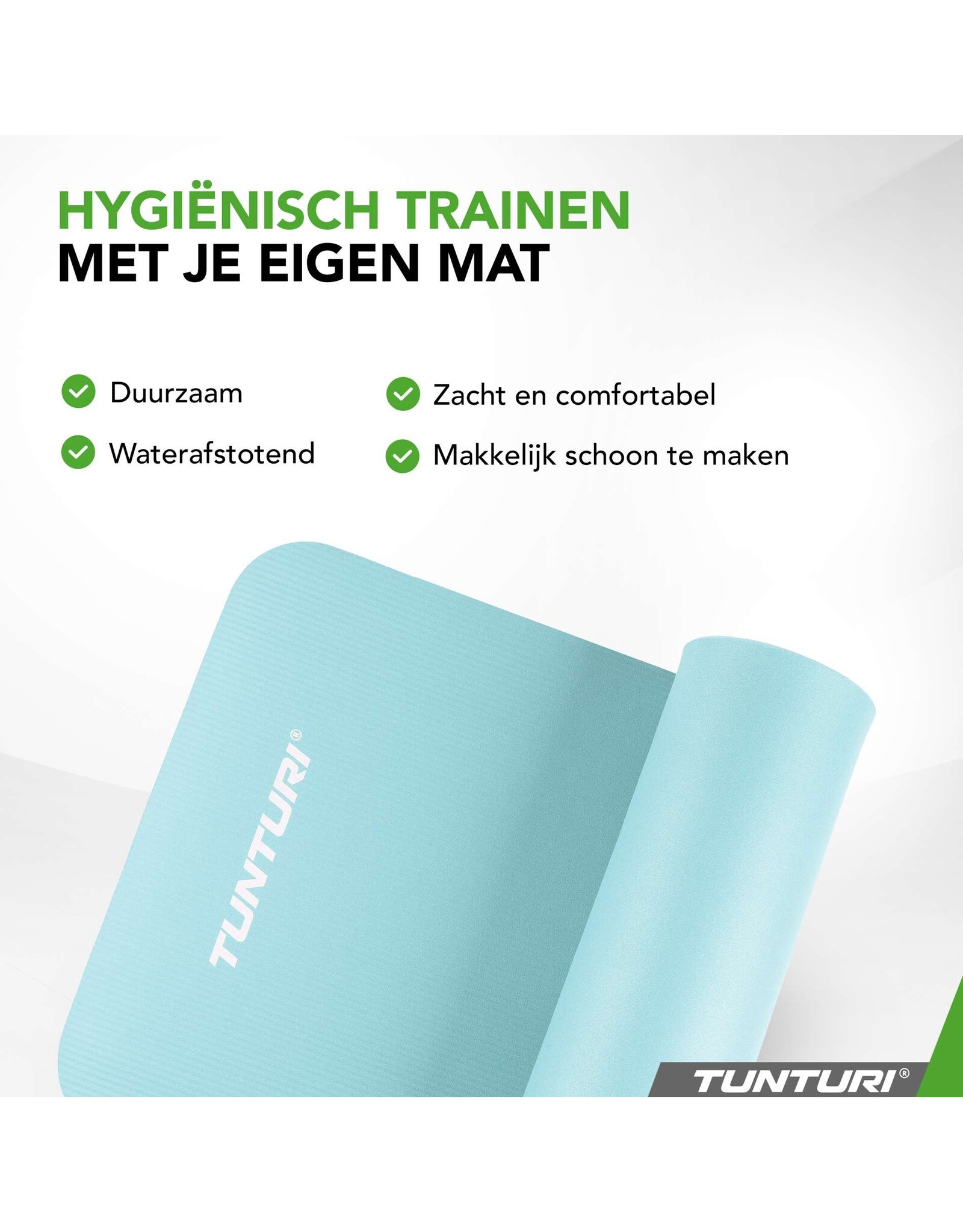 Tunturi Tunturi Fitnessmat NBR, Light Blue
