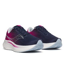 Saucony RIDE 18-Dames-NAVY/ FUCHSIA