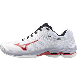 Mizuno SHOE WAVE VOLTAGE-Heren-White/Salsa/Black